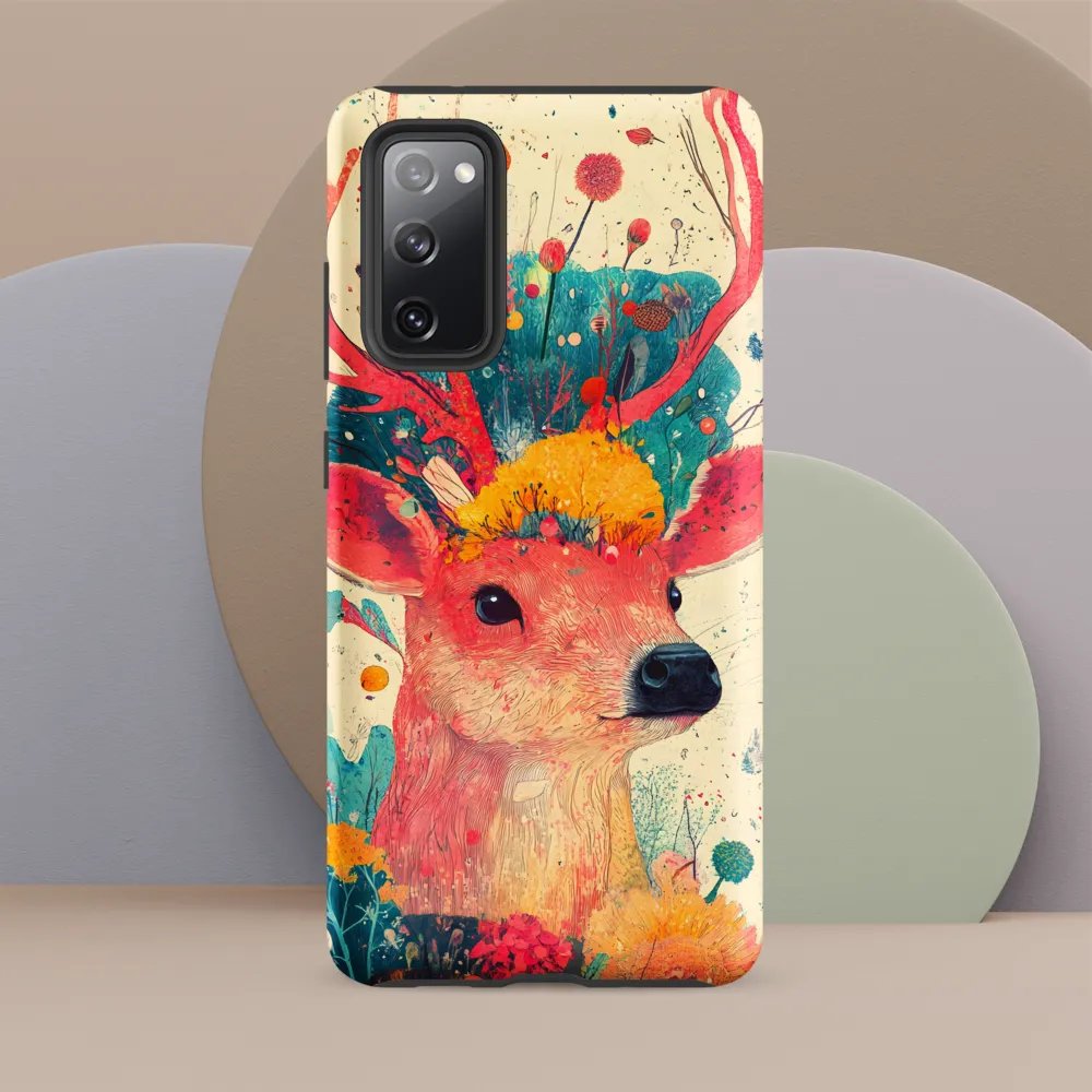 Whimsical Harmony: A Deer in Bloom