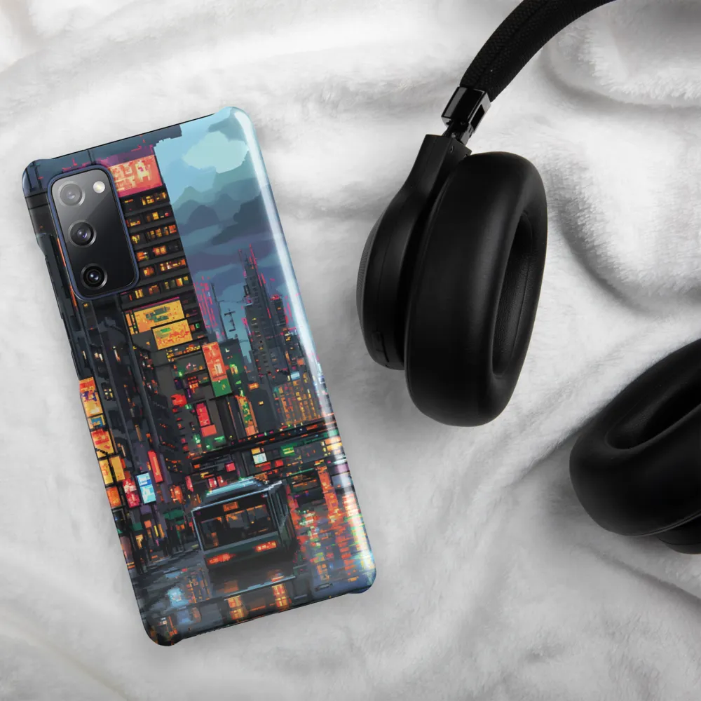Neon Dreams: A Pixelated Urban Night