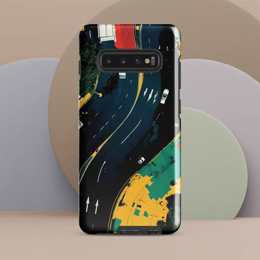 Urban Flow: Aerial Insights | Phone Case |  S10 Plus | Tough Case | Glossy