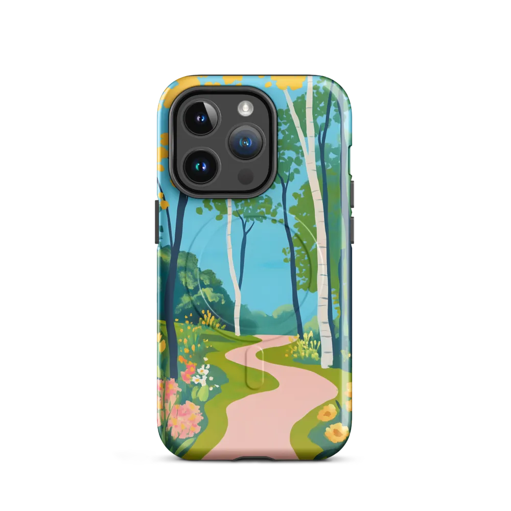 The Winding Path of Nature | Phone Case |  14 Pro | MagSafe® Tough Case | Glossy