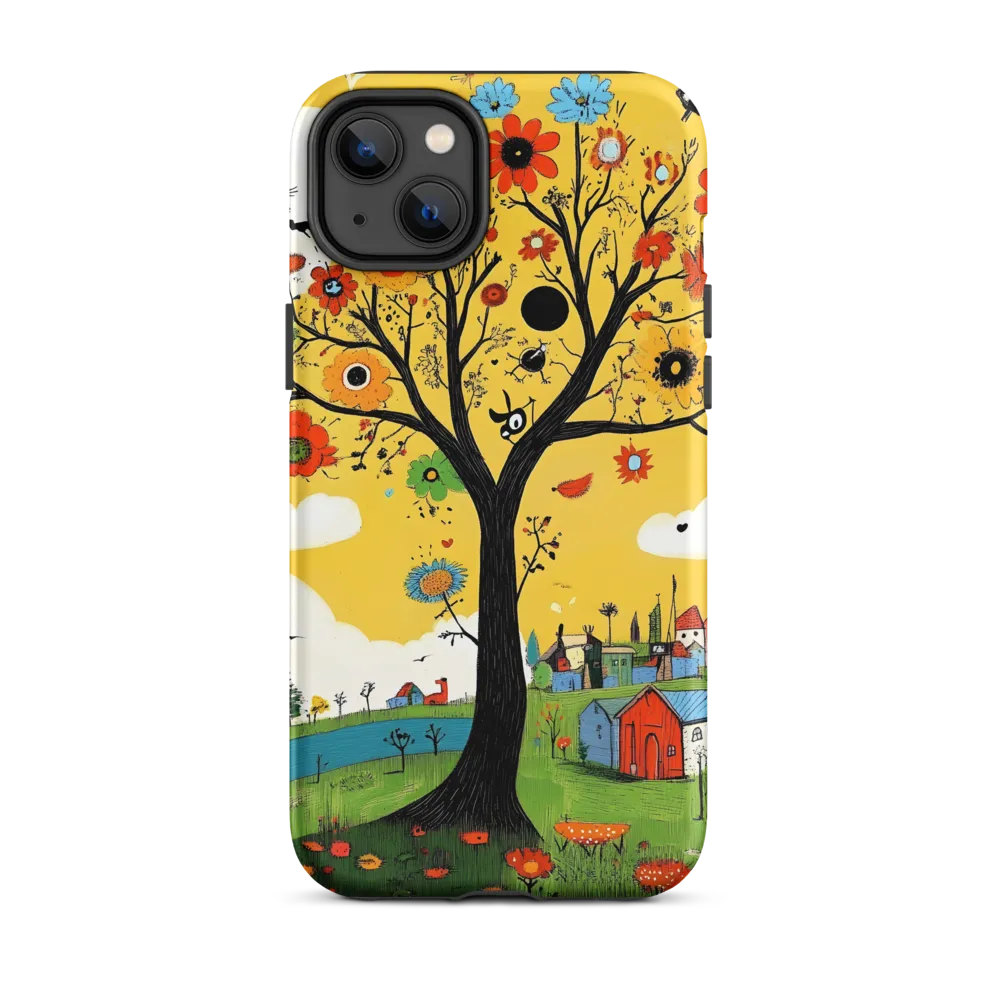 Whimsical Blooms of Life | Phone Case |  14 Plus | Tough Case | Matte