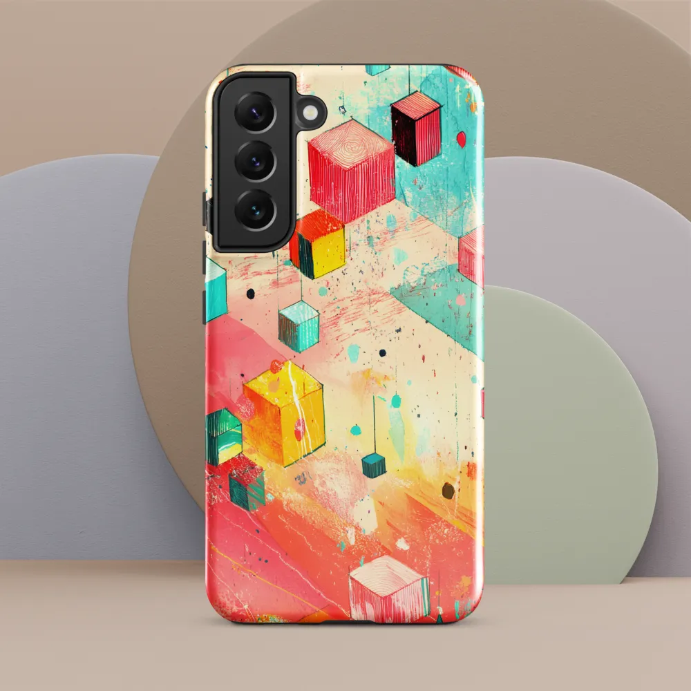 Suspended Cubes in Colorful Abstraction