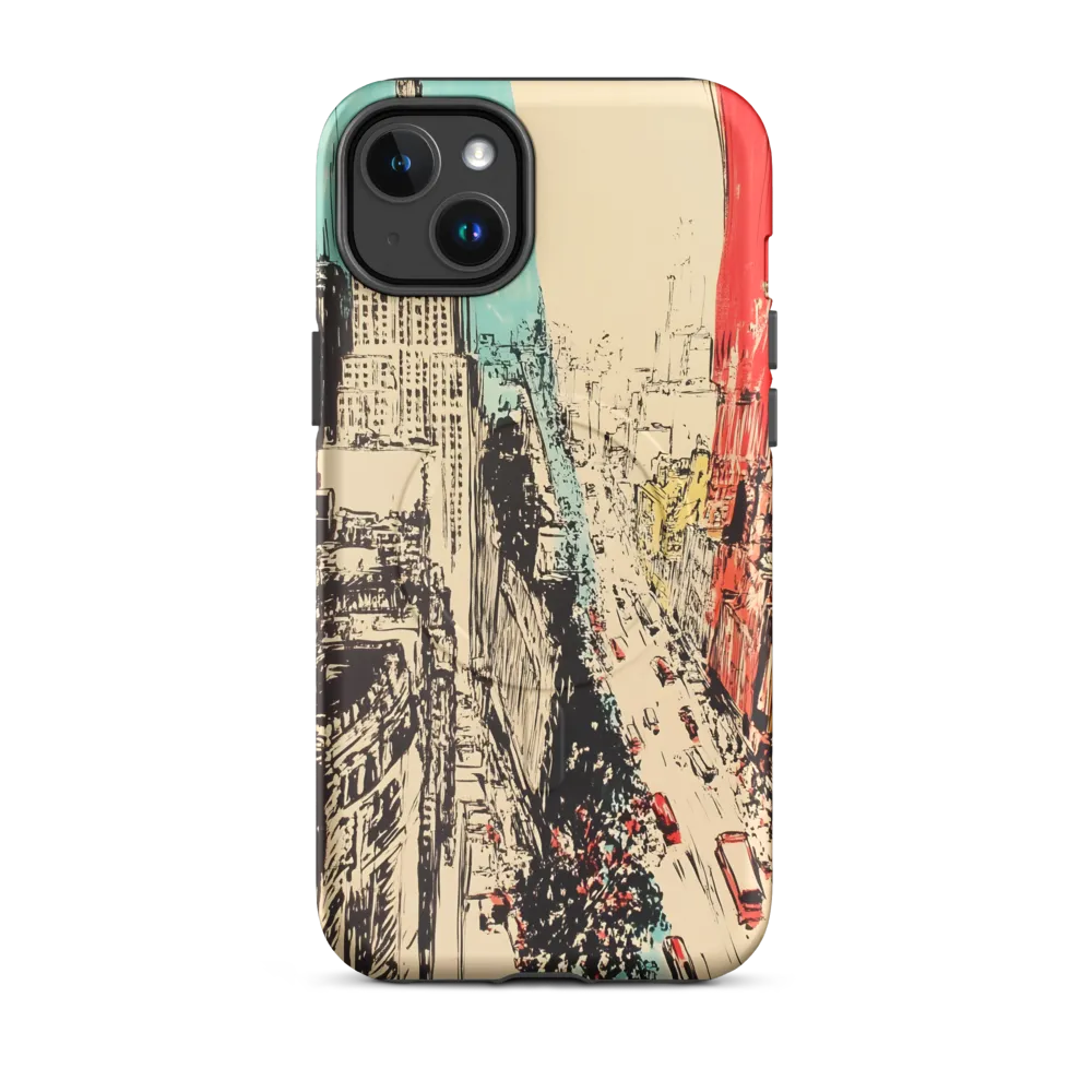 Dynamic Urban Symphony | Phone Case |  14 Plus | MagSafe® Tough Case | Matte