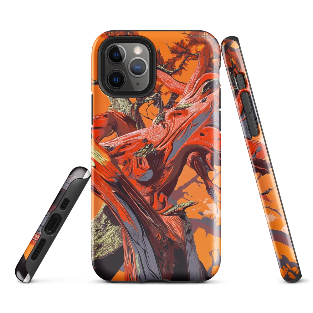 Life in Motion: An Abstract Tree | Phone Case |  11 Pro | Tough Case | Glossy