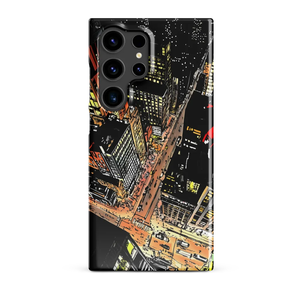 Urban Nightscape: A Bird's-eye View