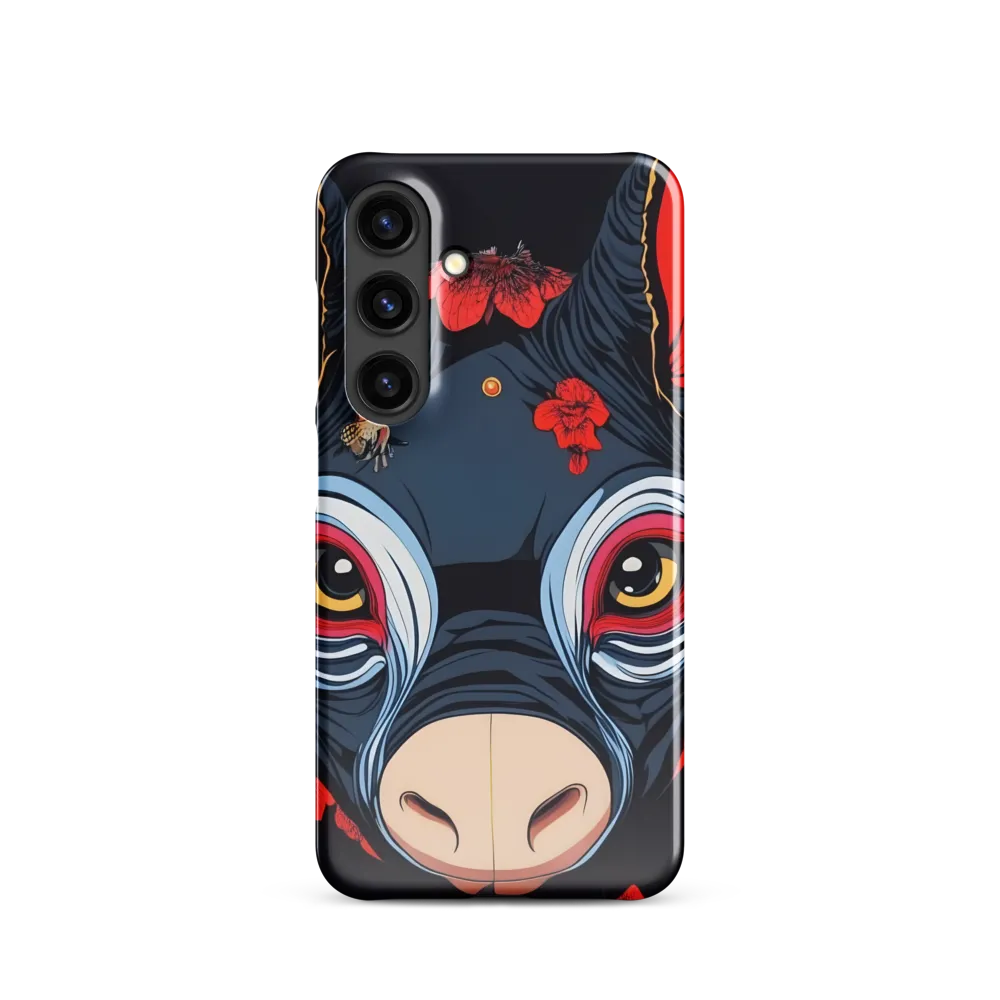 Mystical Bull with Floral Motifs