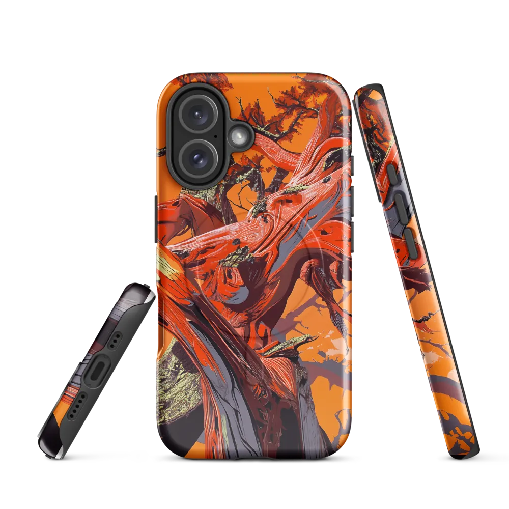 Life in Motion: An Abstract Tree | Phone Case |  16 | MagSafe® Tough Case | Glossy