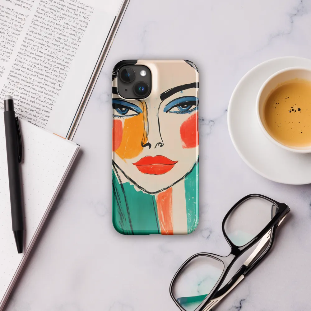 Vivid Portrait of a Modern Muse | Phone Case |  15 Plus | Snap Case | Glossy