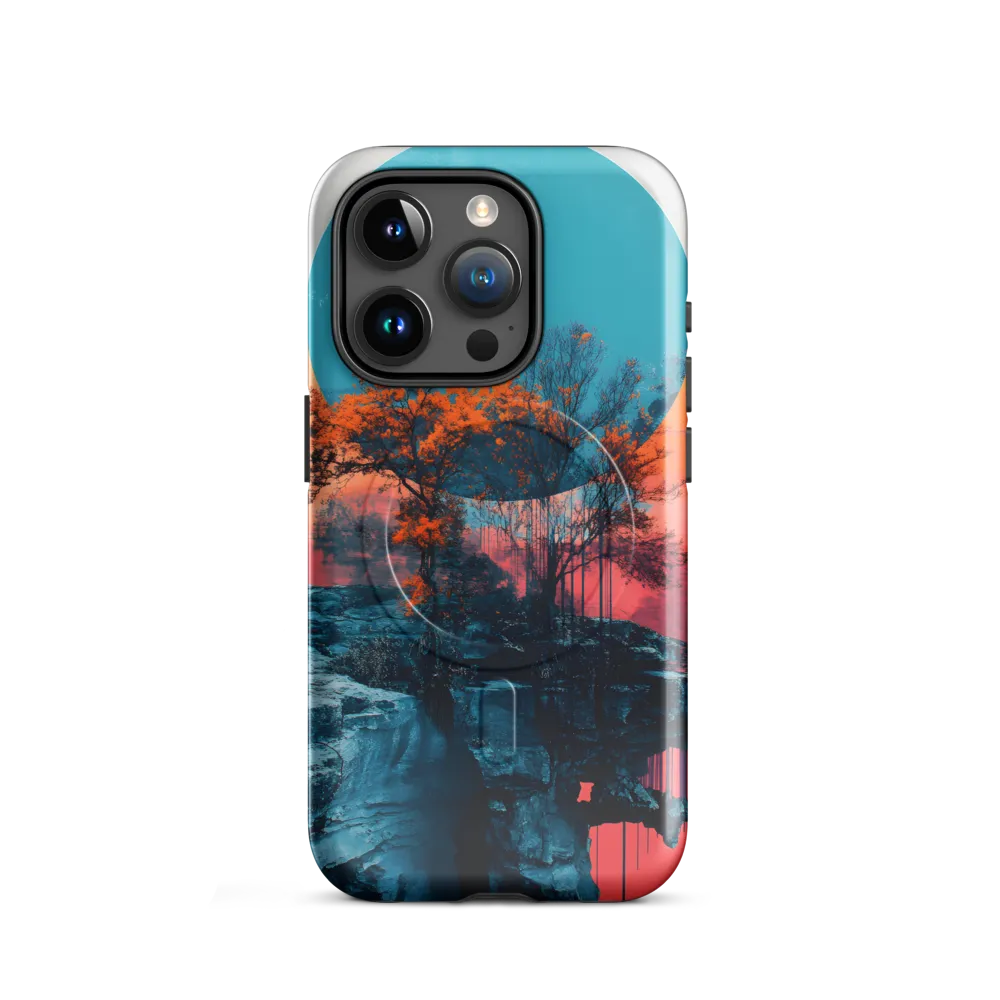 Ethereal Landscapes: A Dance of Color and Form | Phone Case |  15 Pro | MagSafe® Tough Case | Glossy