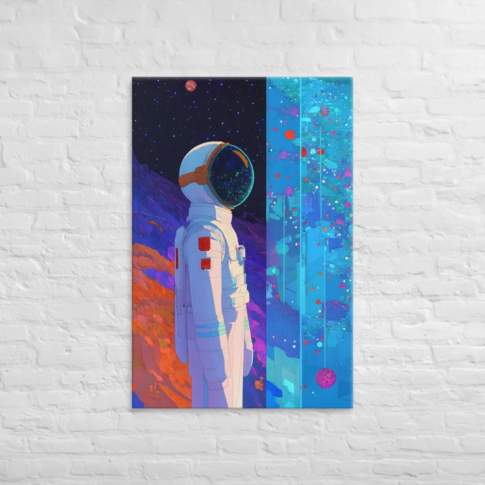 Cosmic Exploration: The Astronaut's Journey | Canvas | 32″×48″