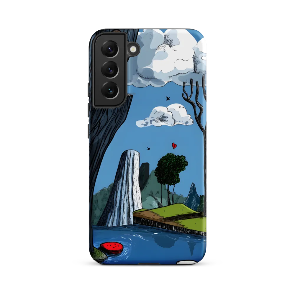Whimsical Cliffside Reflections