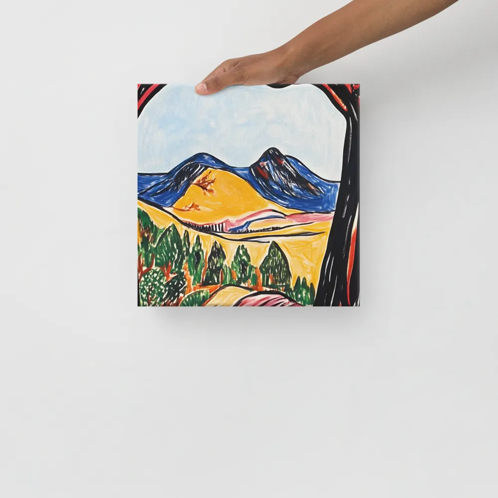 Vibrant Nature's Embrace | Canvas | 12″×12″