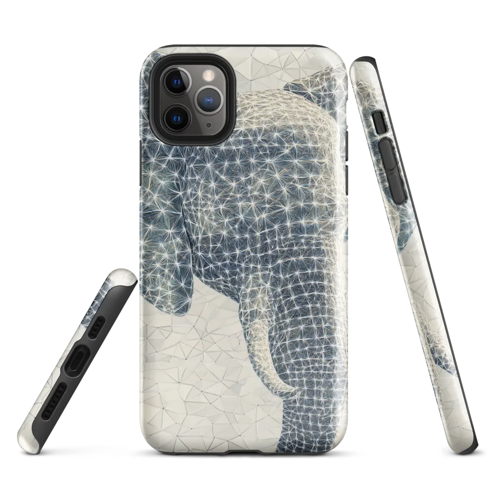 Ethereal Elegance: The Stylized Elephant | Phone Case |  11 Pro Max | Tough Case | Glossy