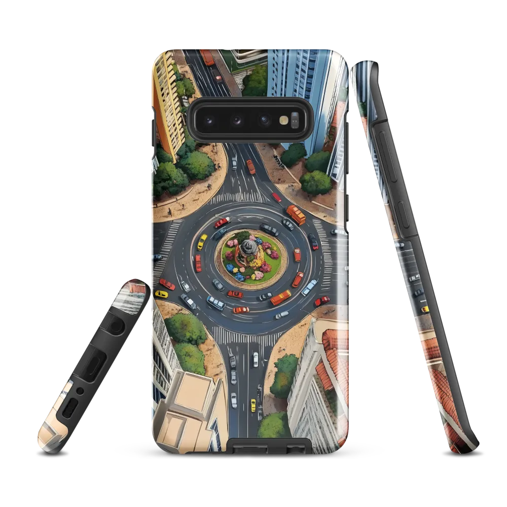 Urban Symphony: Aerial Vision of City Life | Phone Case |  S10 Plus | Tough Case | Glossy