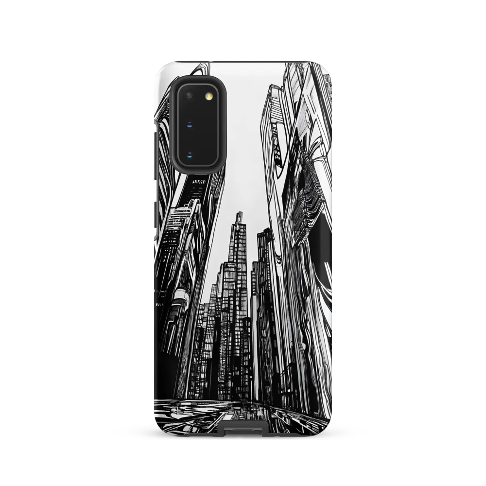 Urban Echoes: A Line Art Journey