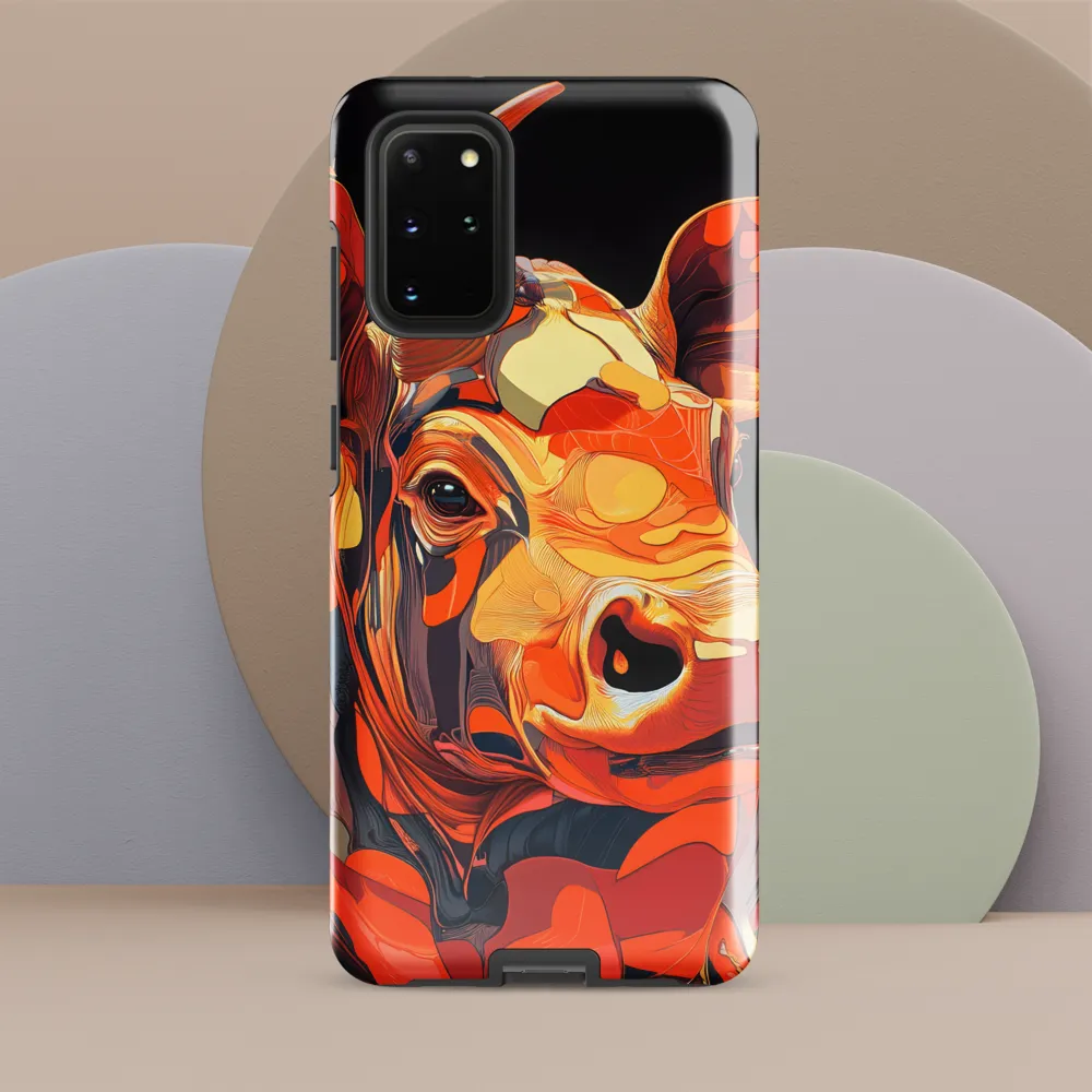 Modern Serenade: The Vibrant Cow