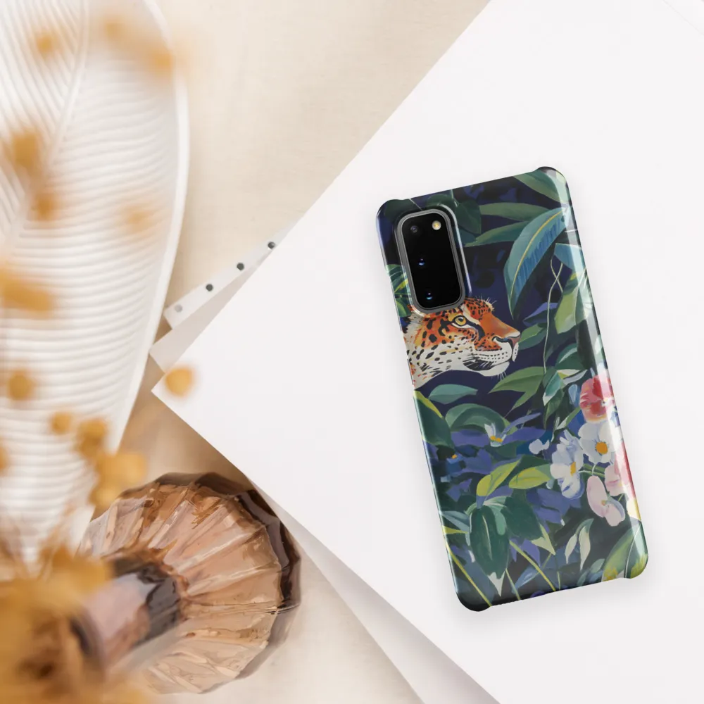 Hidden Majesty: The Jaguar Amongst Tropical Splendor | Phone Case |  S20 | Snap Case | Glossy