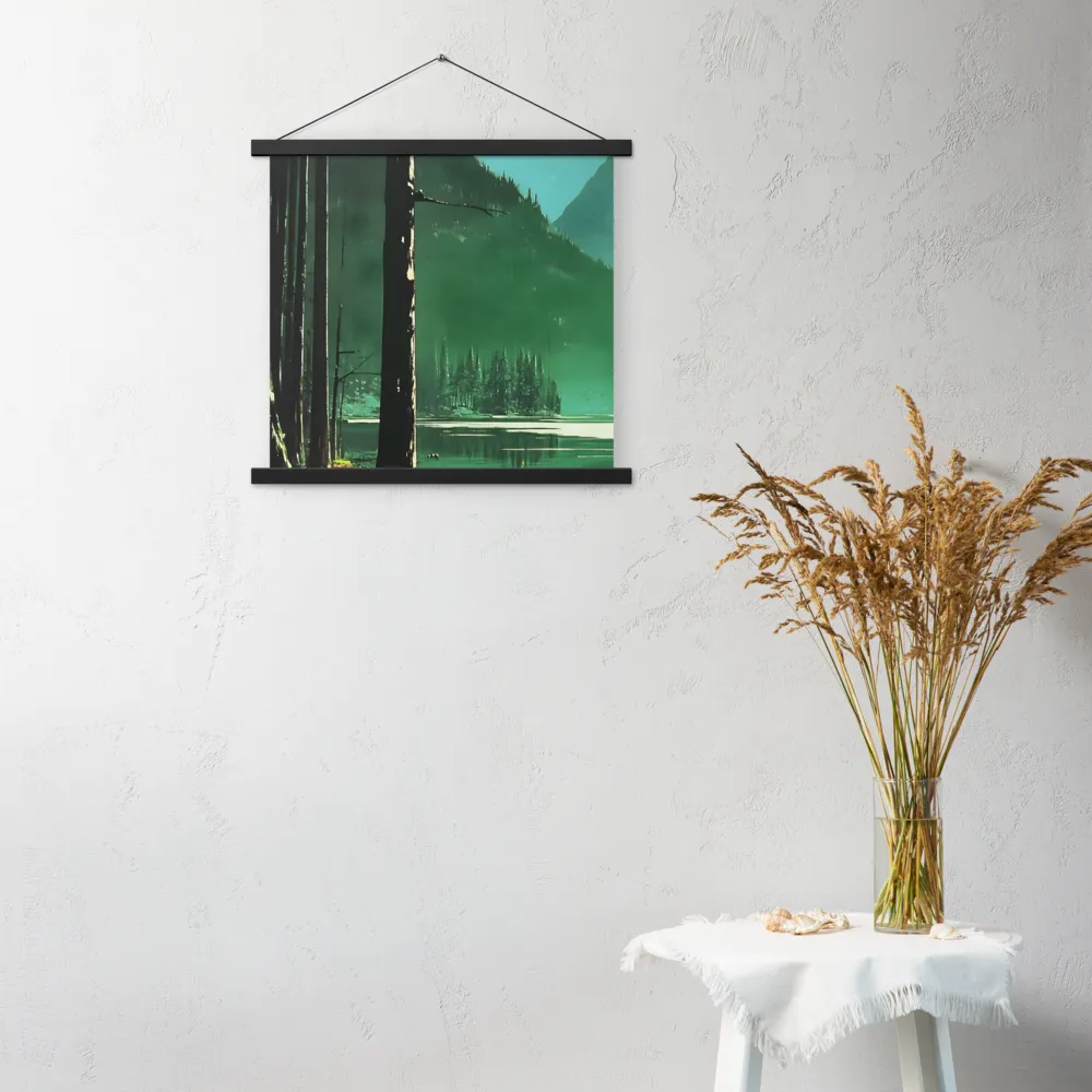 Reflections of Tranquility | Poster With Black Wood Hanger | 18″×18″