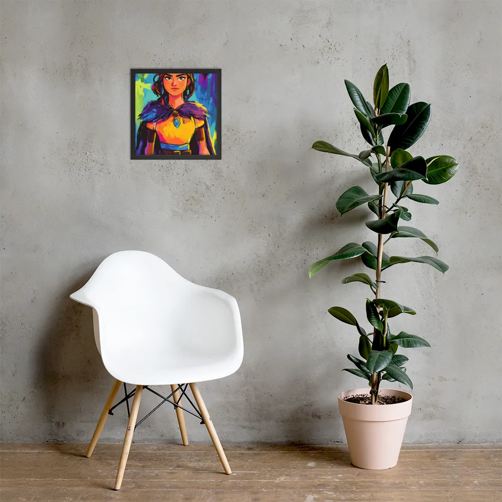 Guardian of Colors | Poster with Black Frame | 14″×14″