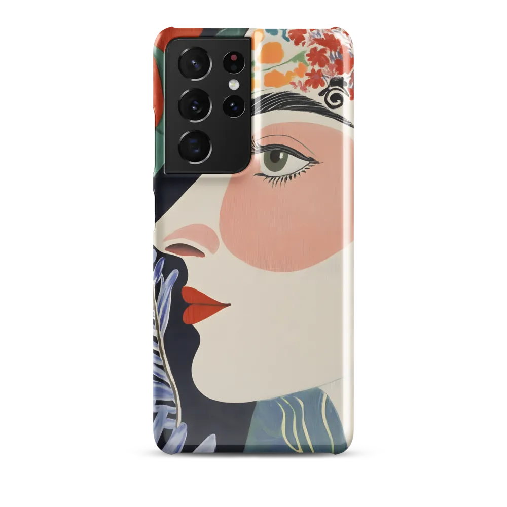 Floral Serenade: A Modern Portrait