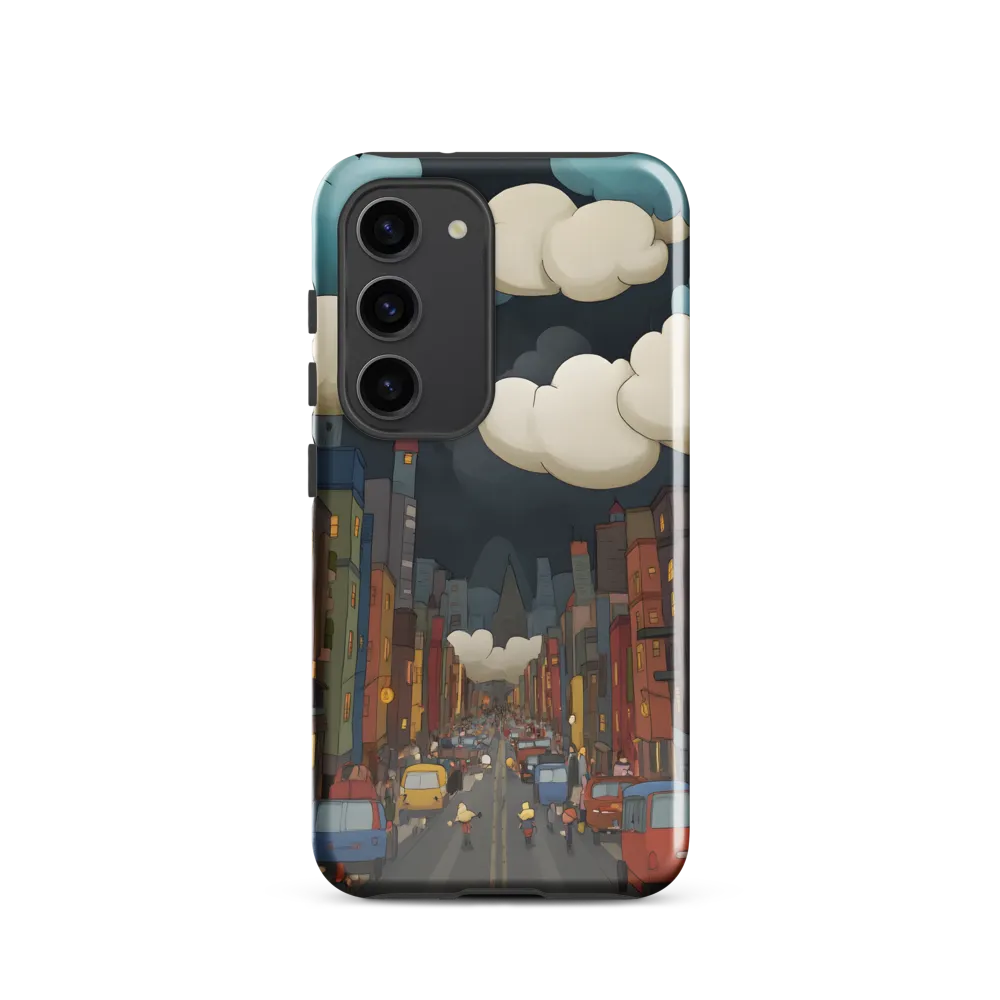 Urban Symphony: A City Awakens at Dusk | Phone Case |  S23 | Tough Case | Glossy