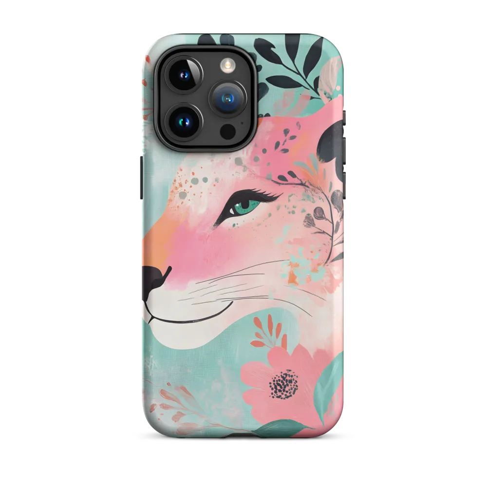 Whimsical Majesty: A Floral Lion