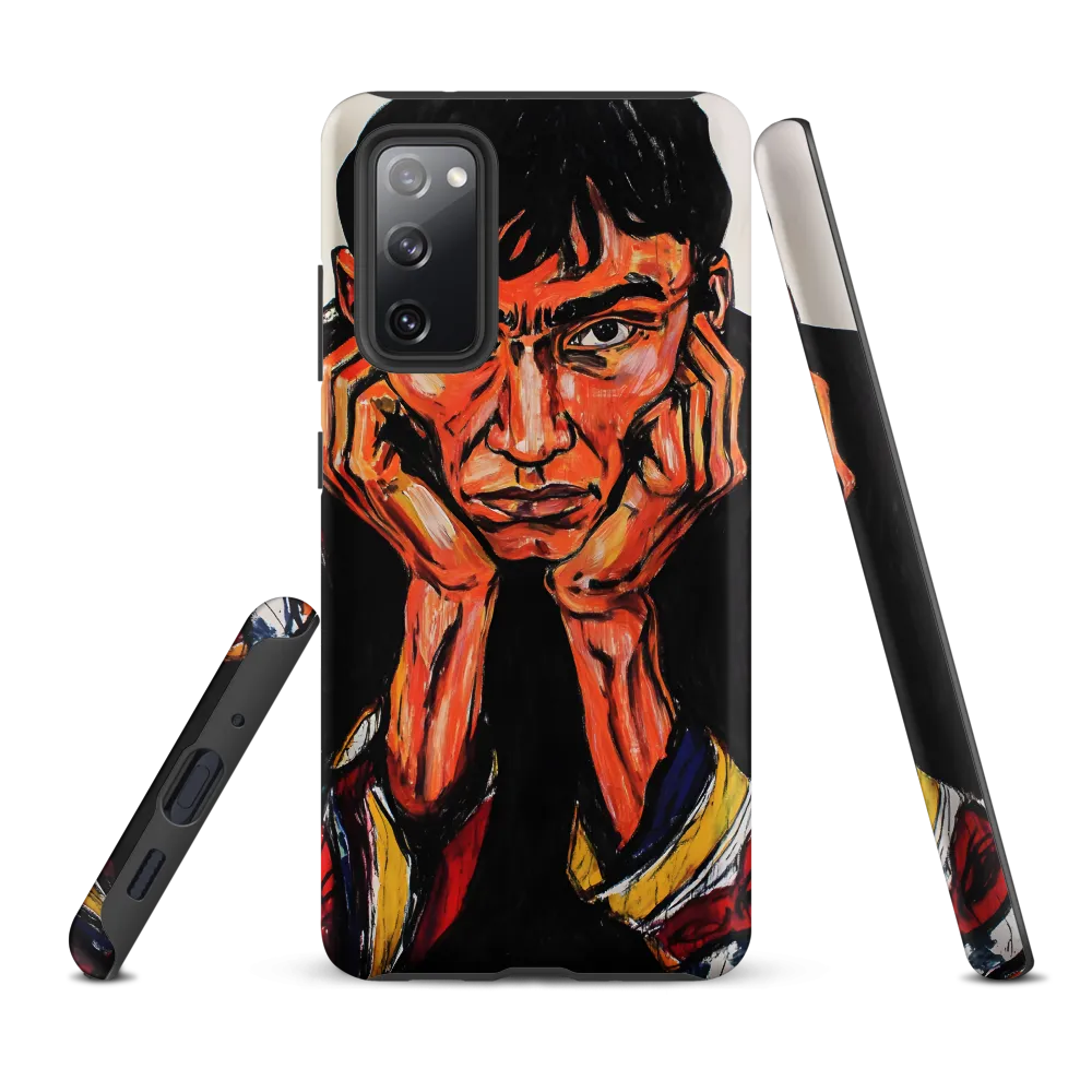 Contemplative Intensity: An Expressionist Portrait