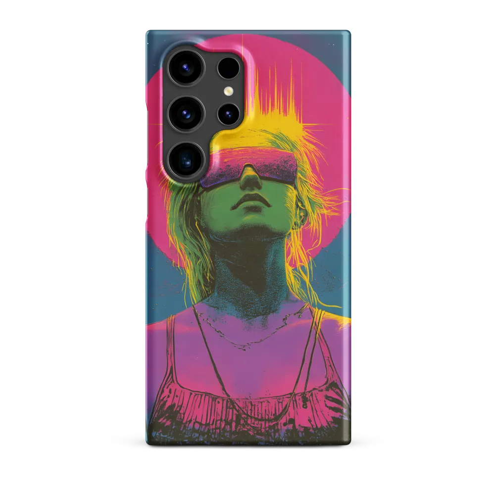 Neon Dreams: Portrait of a Modern Muse | Phone Case |  S24 Ultra | Snap Case | Matte