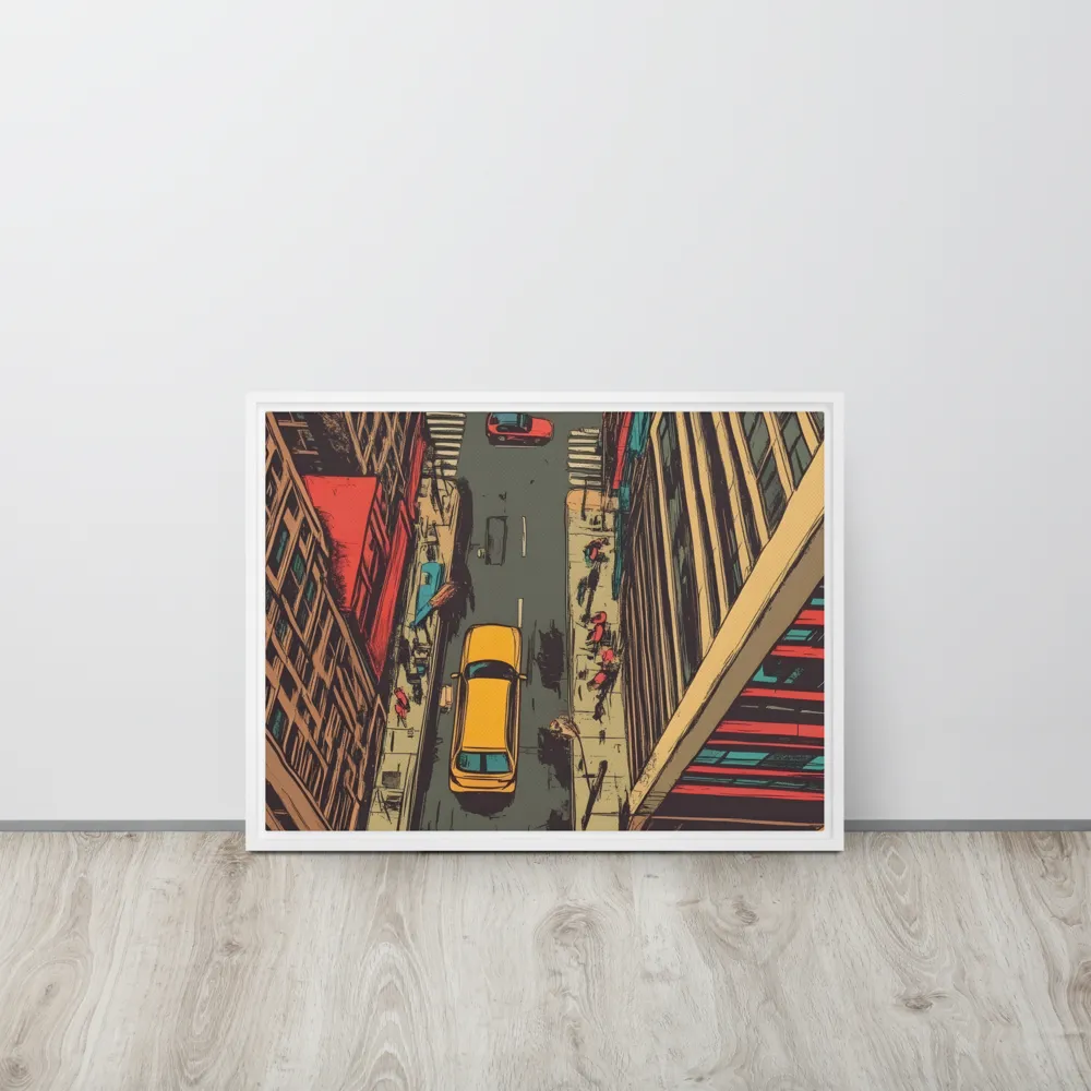 Urban Symphony | Canvas with White Frame | 18″×24″