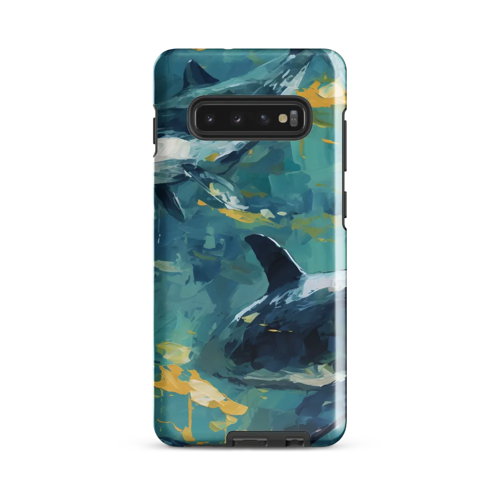 Harmony of the Ocean: Whales in Motion | Phone Case |  S10 Plus | Tough Case | Glossy