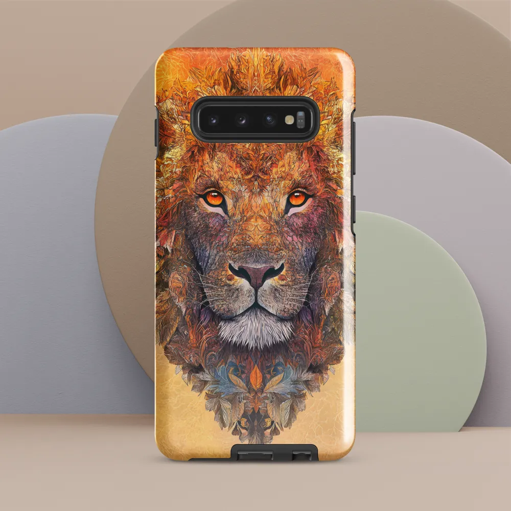 Royal Splendor: The Majestic Lion | Phone Case |  S10 Plus | Tough Case | Glossy