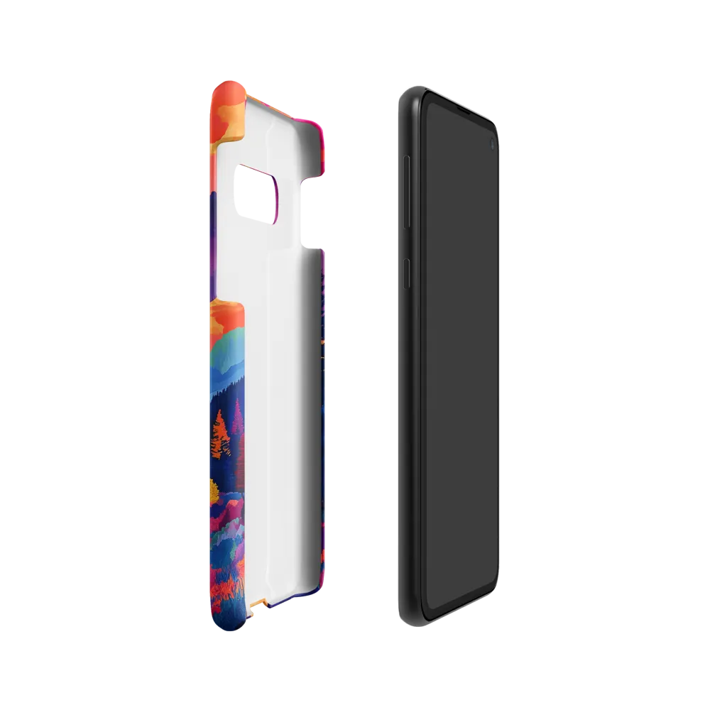 Radiant Serenity: A Surreal Landscape | Phone Case |  S10e | Snap Case | Matte