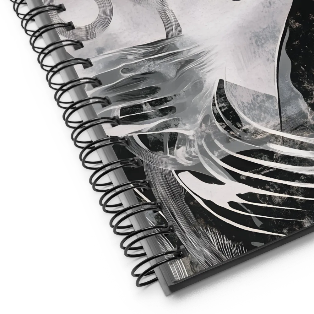 In the Flow of Shadows | Spiral Notebook