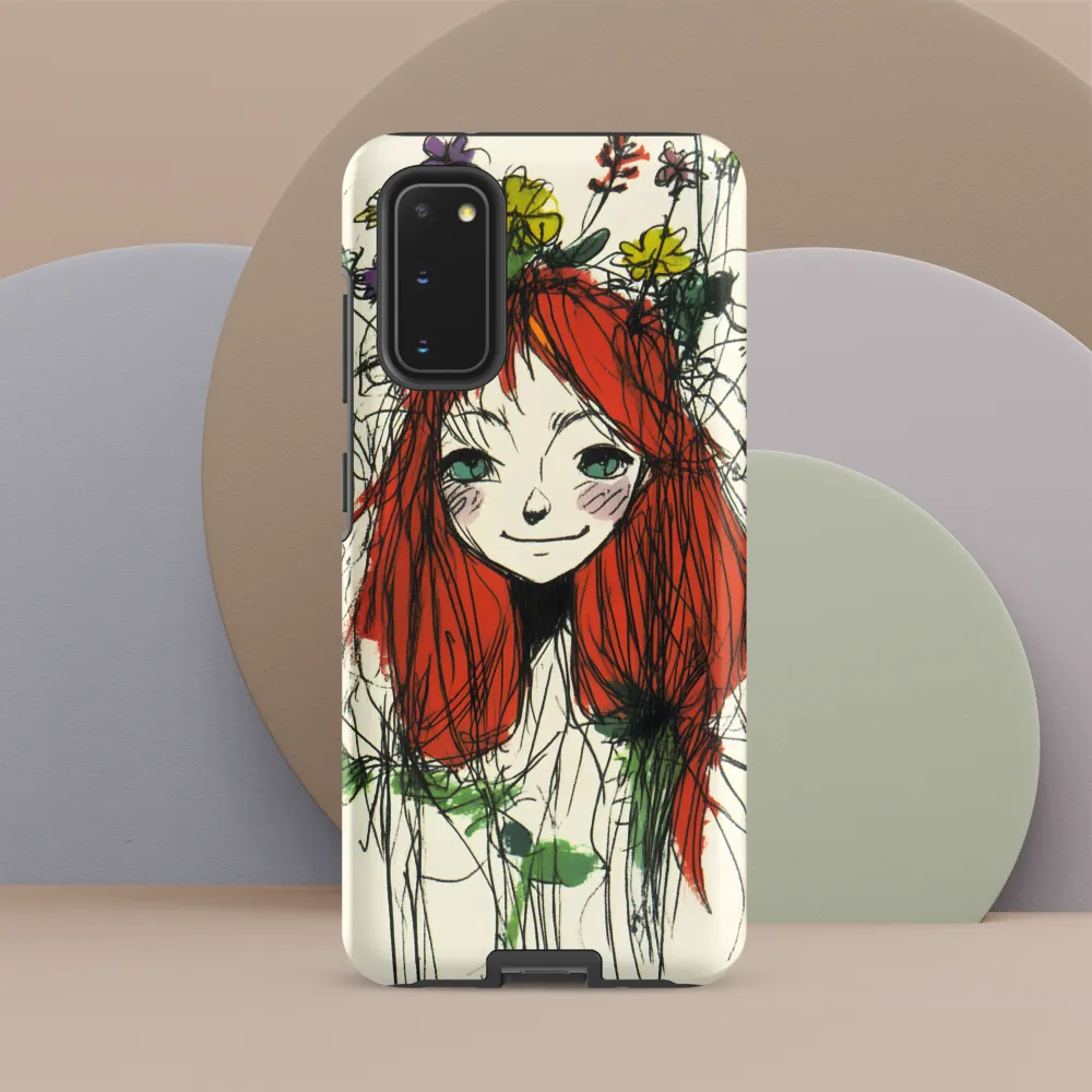Whimsical Floral Portrait