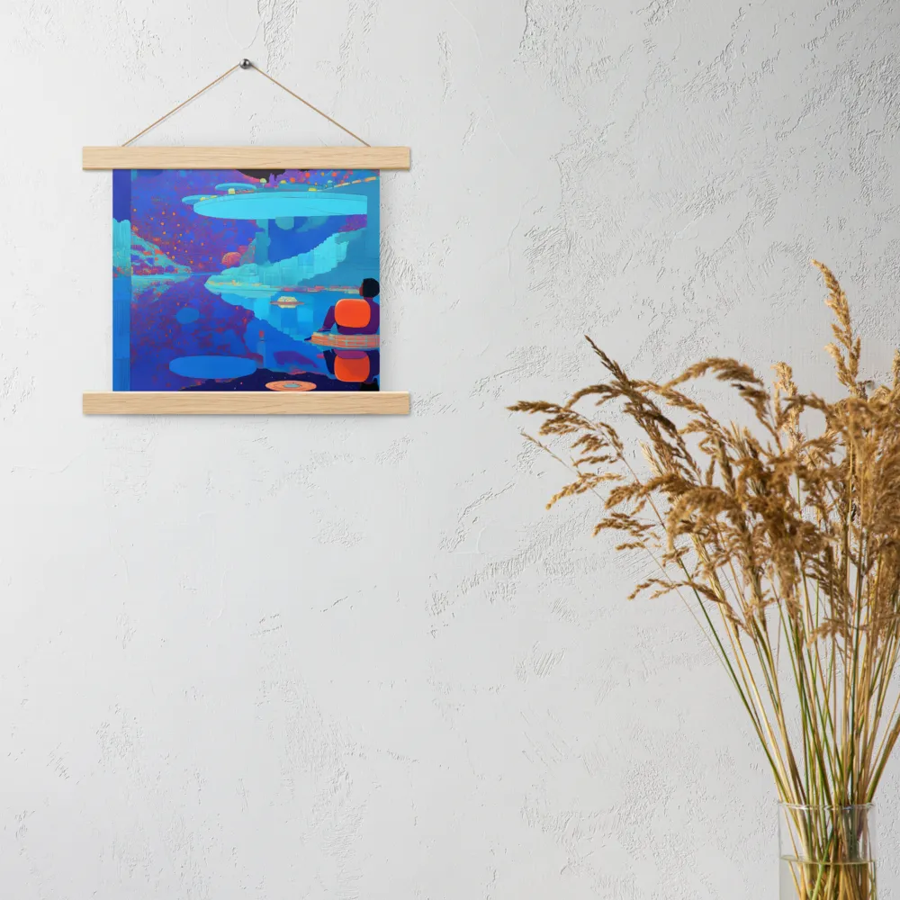 Reflections of Serenity | Poster With Oak Wood Hanger | 10″×10″