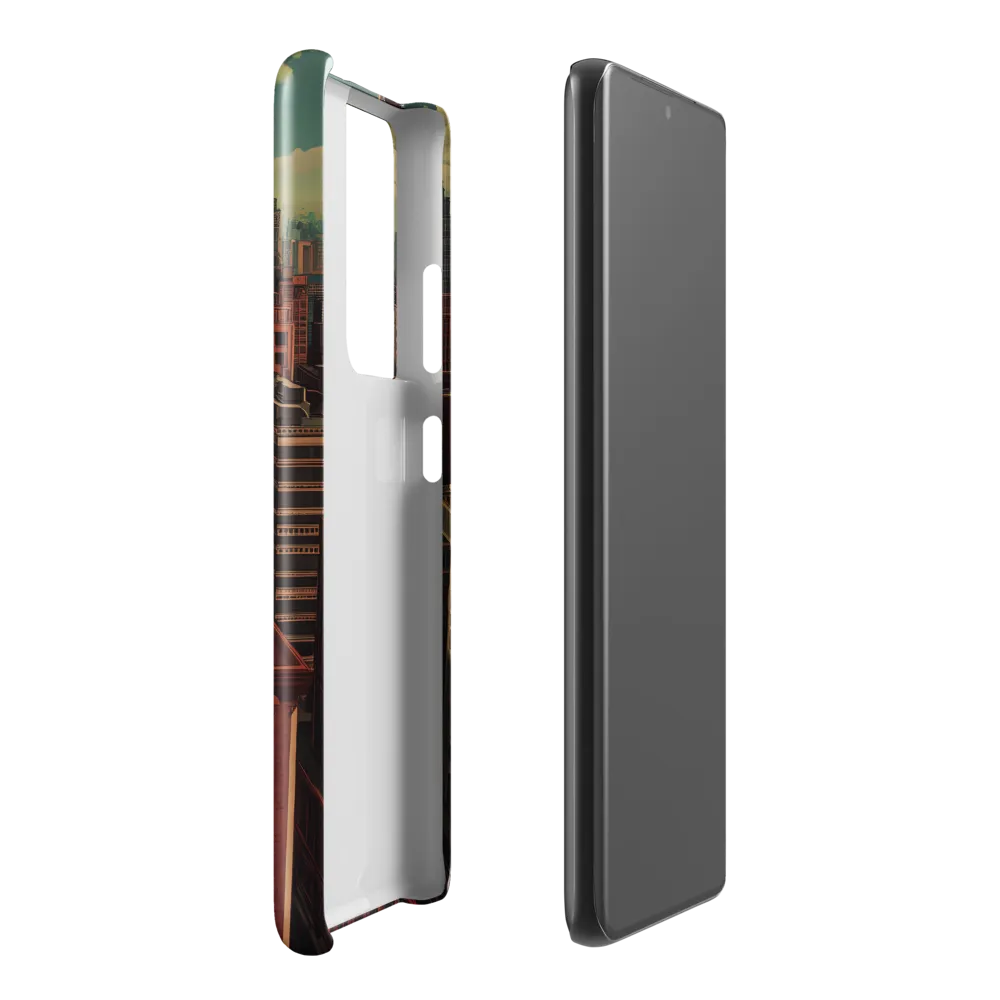 Urban Reverie: A Journey Through the City | Phone Case |  S21 Ultra | Snap Case | Glossy