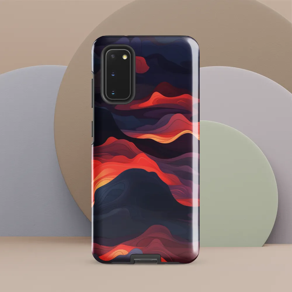Ethereal Waves of Color | Phone Case |  S20 | Tough Case | Glossy