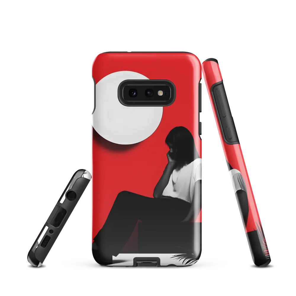 Contemplation in Red | Phone Case |  S10e | Tough Case | Glossy