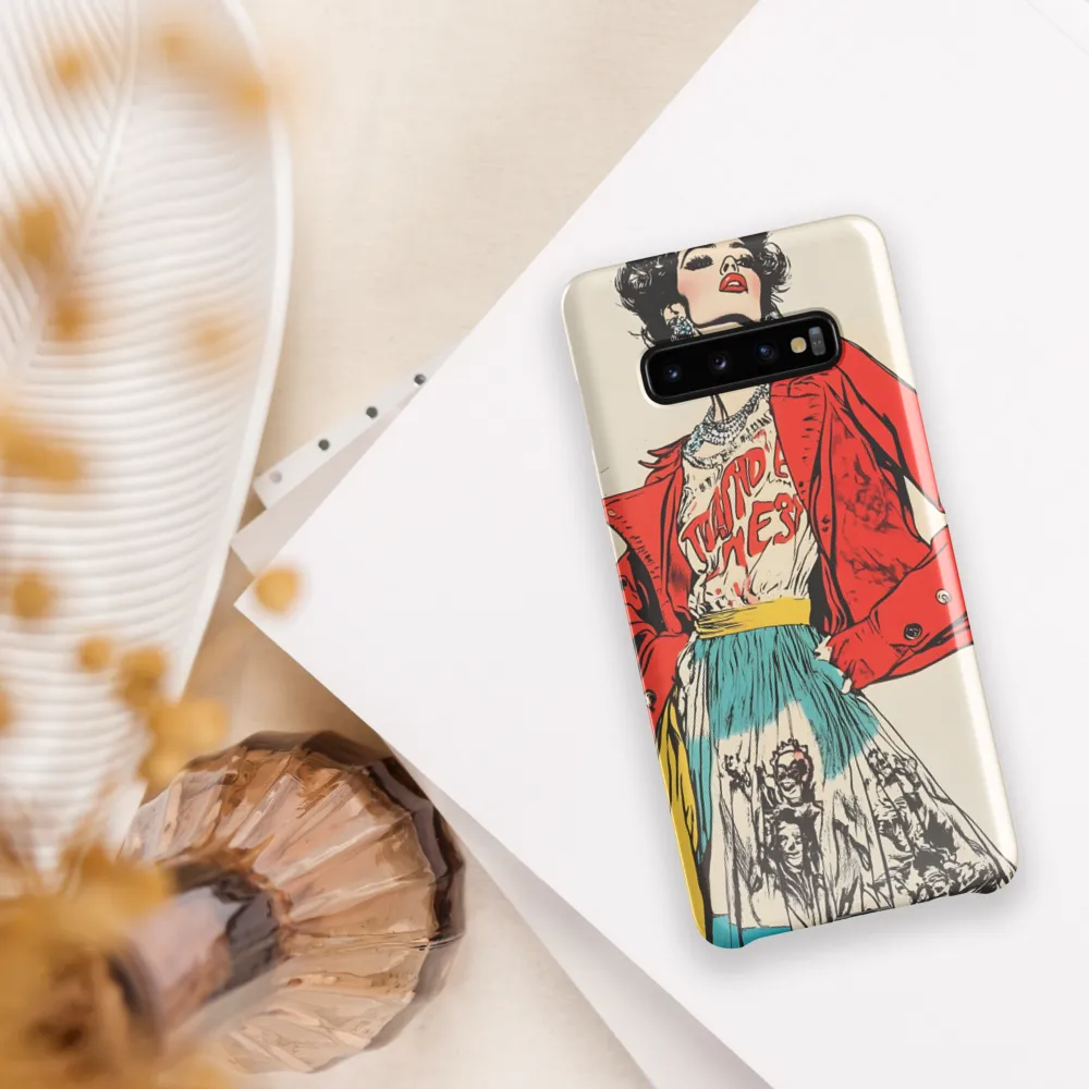 Vibrant Elegance: A Pop Art Fashion Statement | Phone Case |  S10 Plus | Snap Case | Glossy