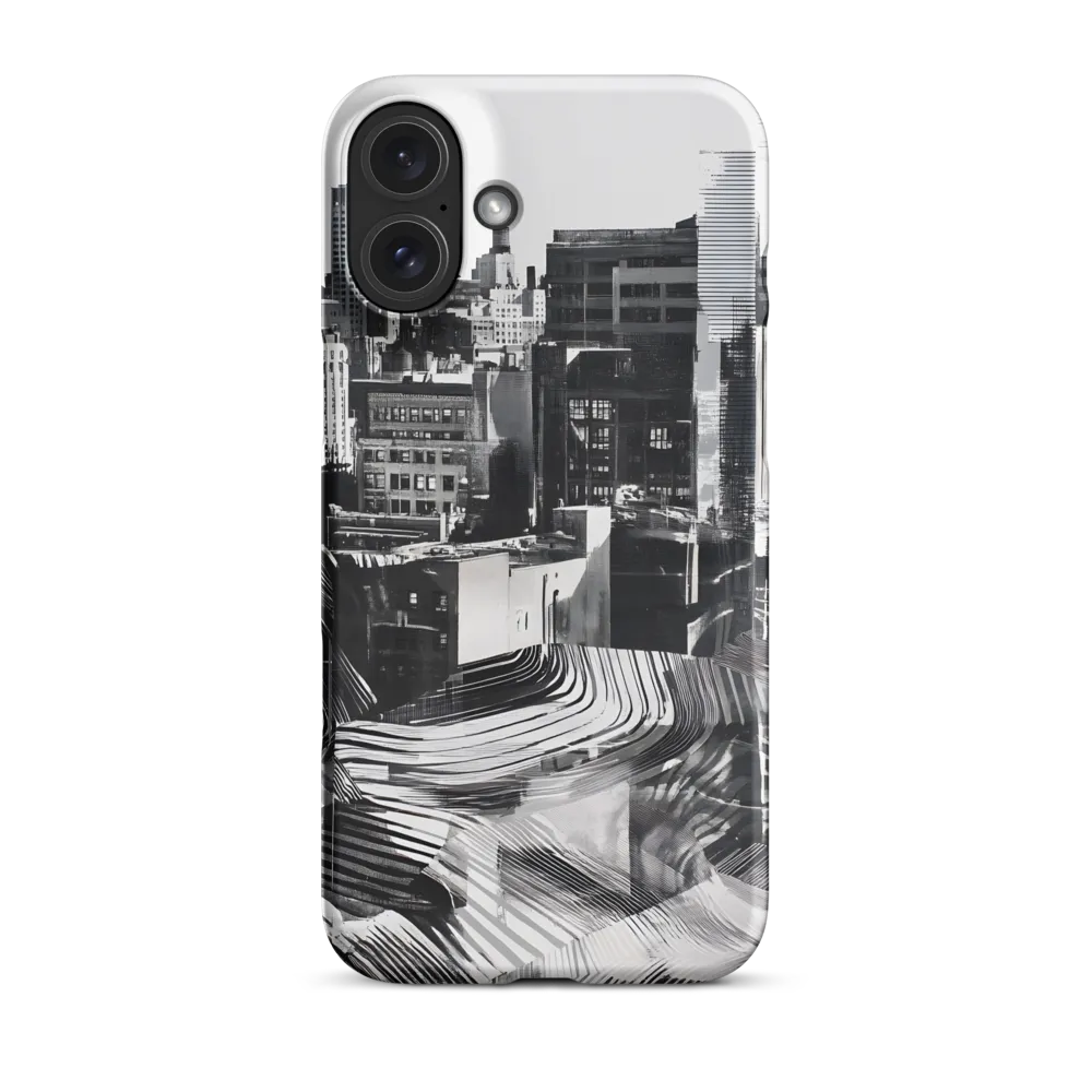 Urban Rhythm in Black and White | Phone Case |  16 Plus | Snap Case | Matte