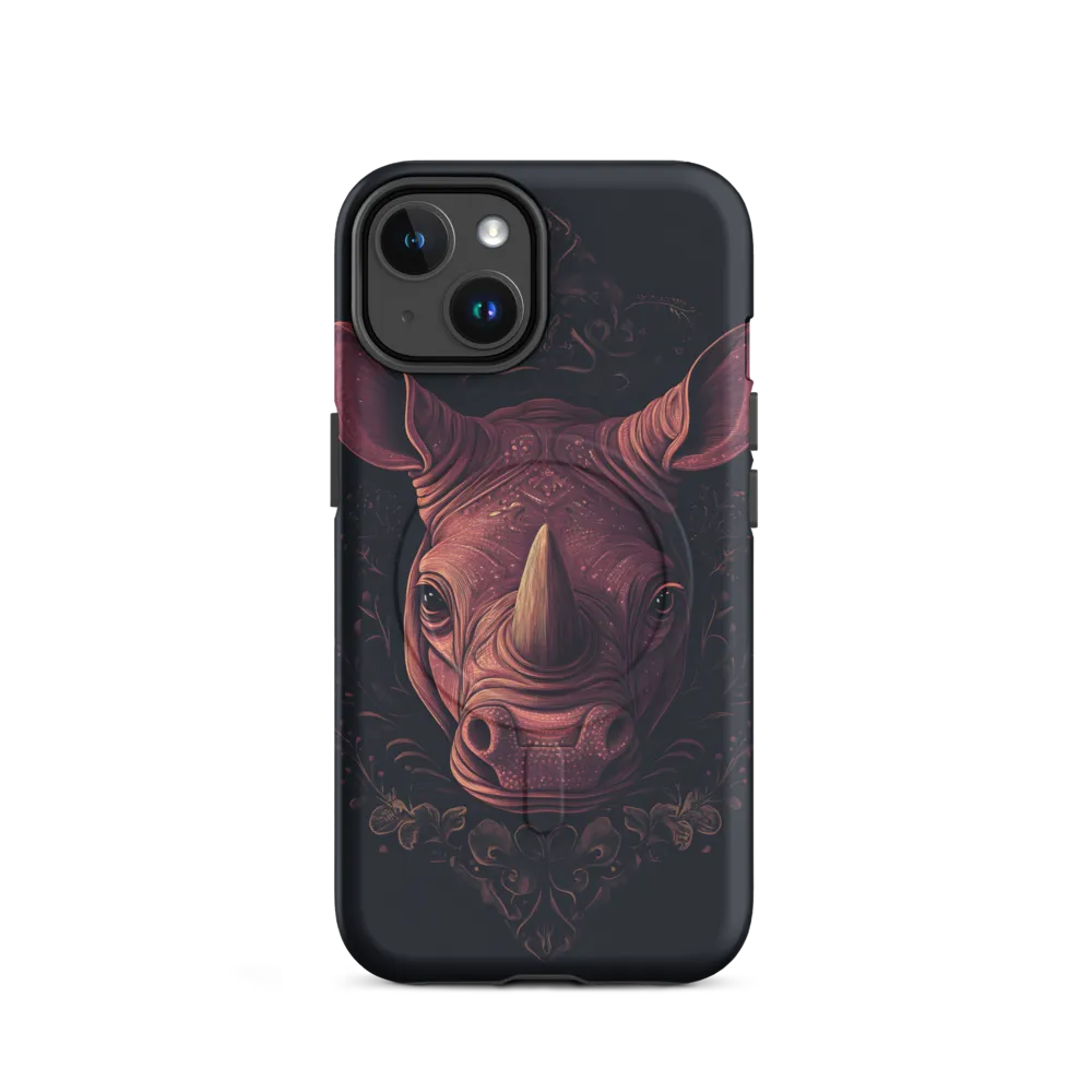 Regal Rhinoceros | Phone Case |  14 | MagSafe® Tough Case | Matte