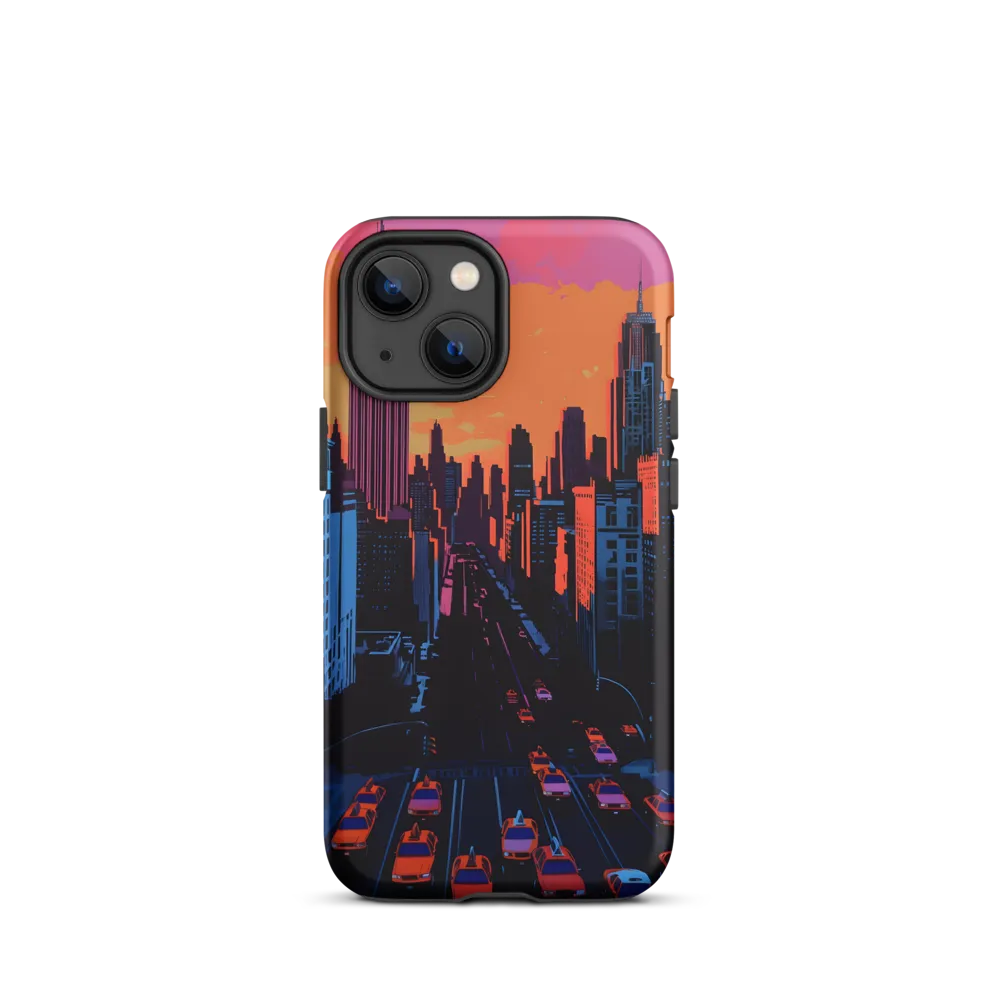 Sunset Over Skyscrapers | Phone Case |  13 mini | Tough Case | Matte