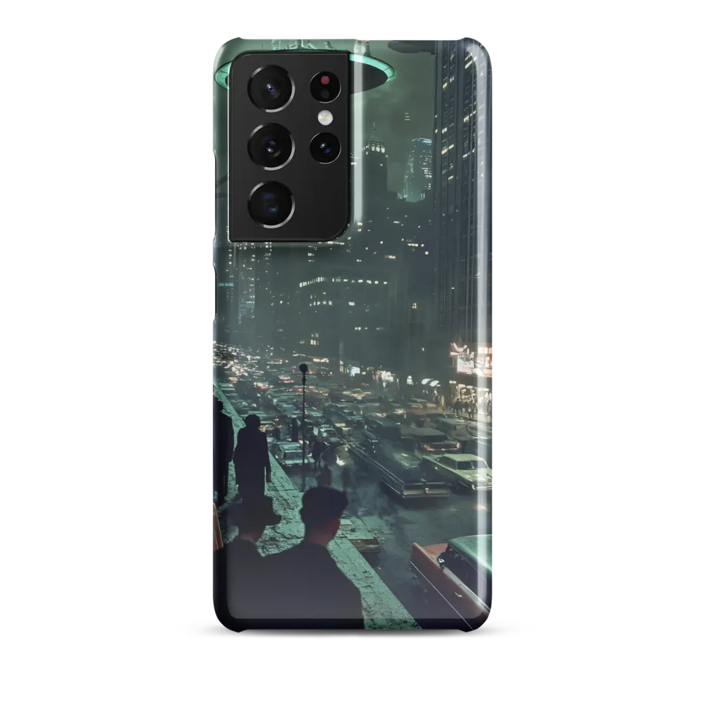 Mysterious Encounters in a Neon City | Phone Case |  S21 Ultra | Snap Case | Glossy