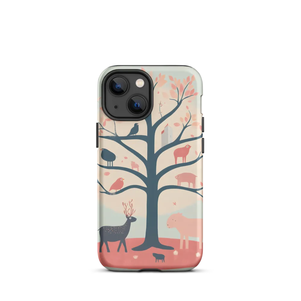Whimsical Tree with Playful Creatures