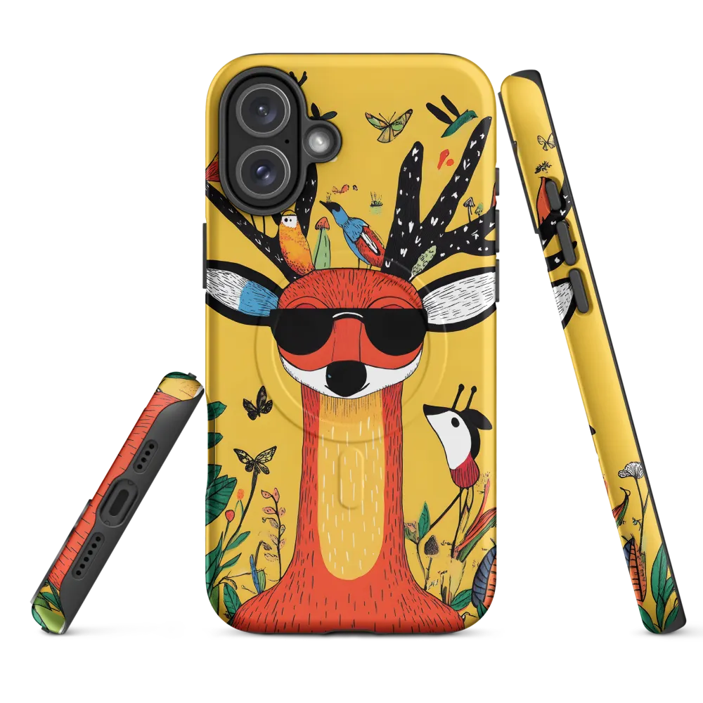 Playful Deer with Sunglasses