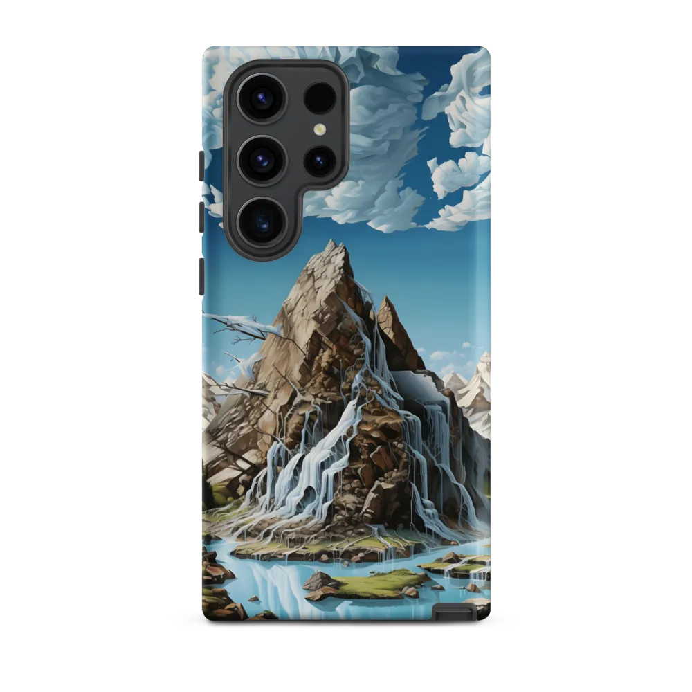 Majestic Cascade: A Mountain Masterpiece