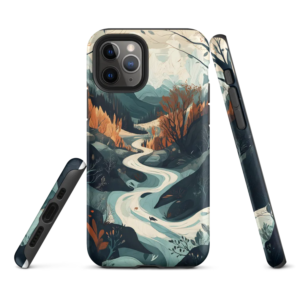 Winding Serenity: A Digital Landscape