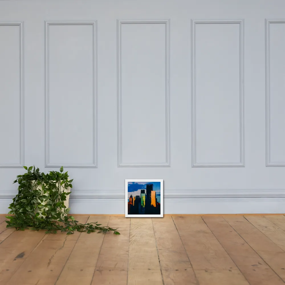 Reflections of Tranquility | Poster with White Frame | 10″×10″