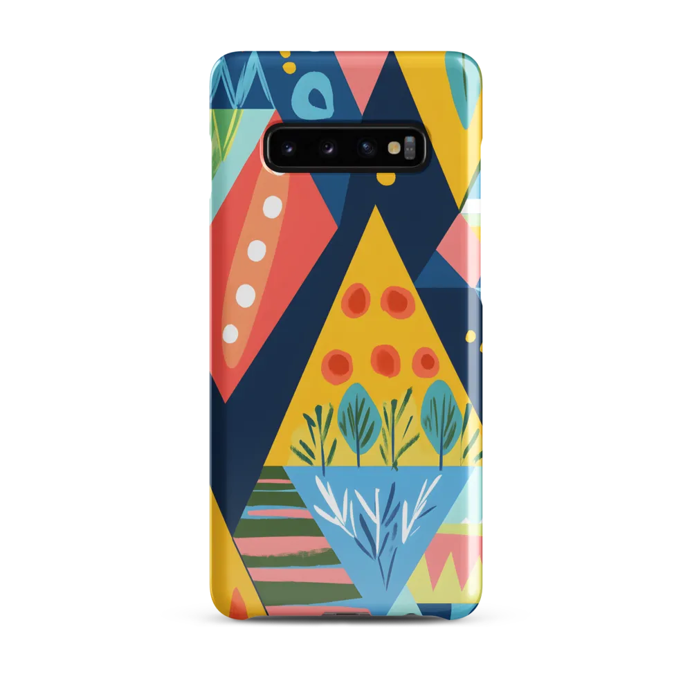 Vibrant Geometric Harmony | Phone Case |  S10 Plus | Snap Case | Glossy