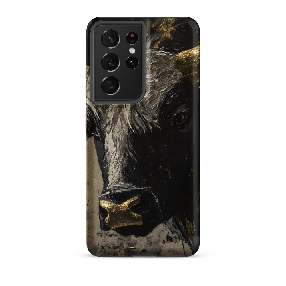 Majestic Bull: The Power in Black and Gold
